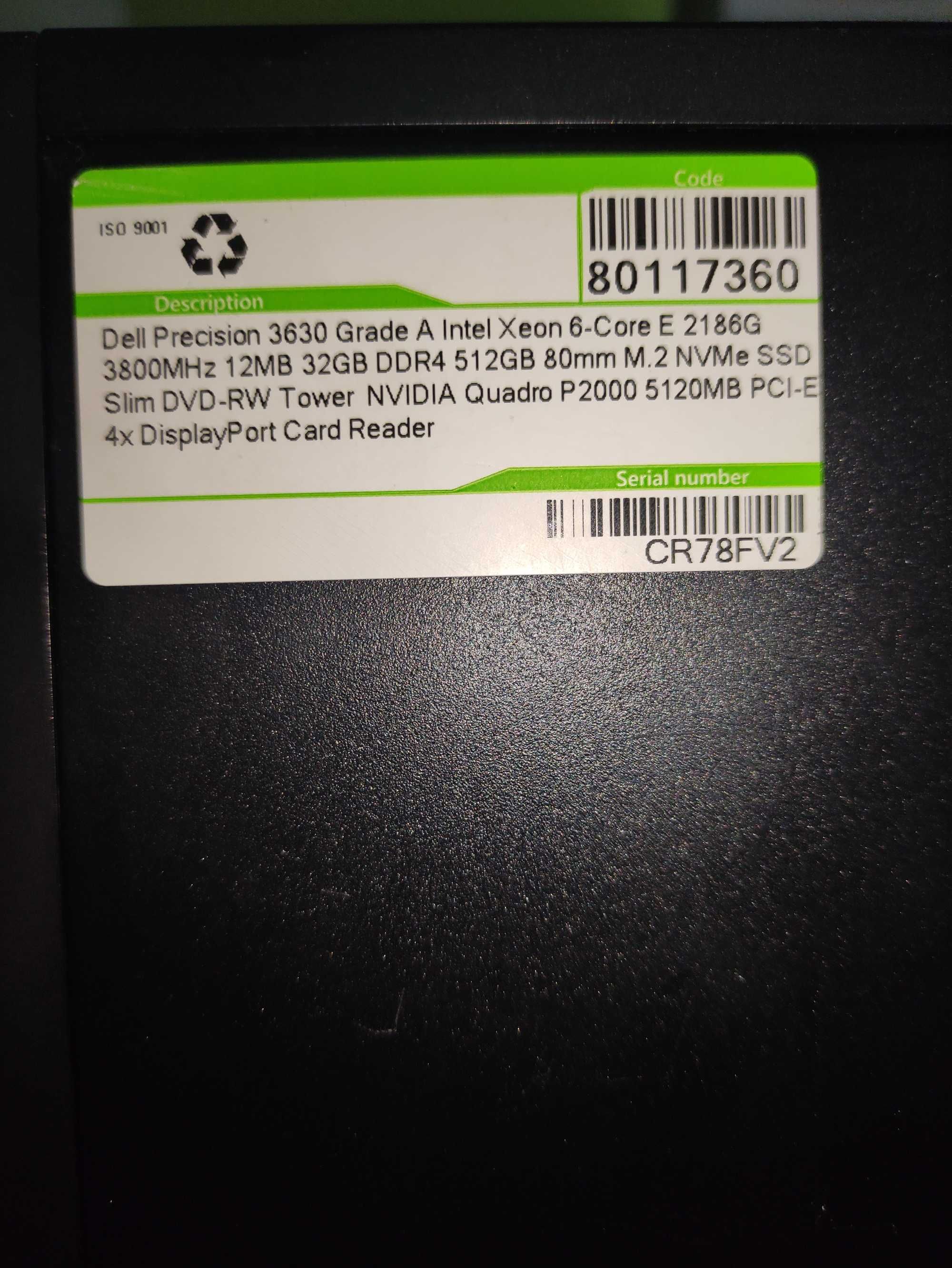 Dell Precision 3630 Grade A Workstation