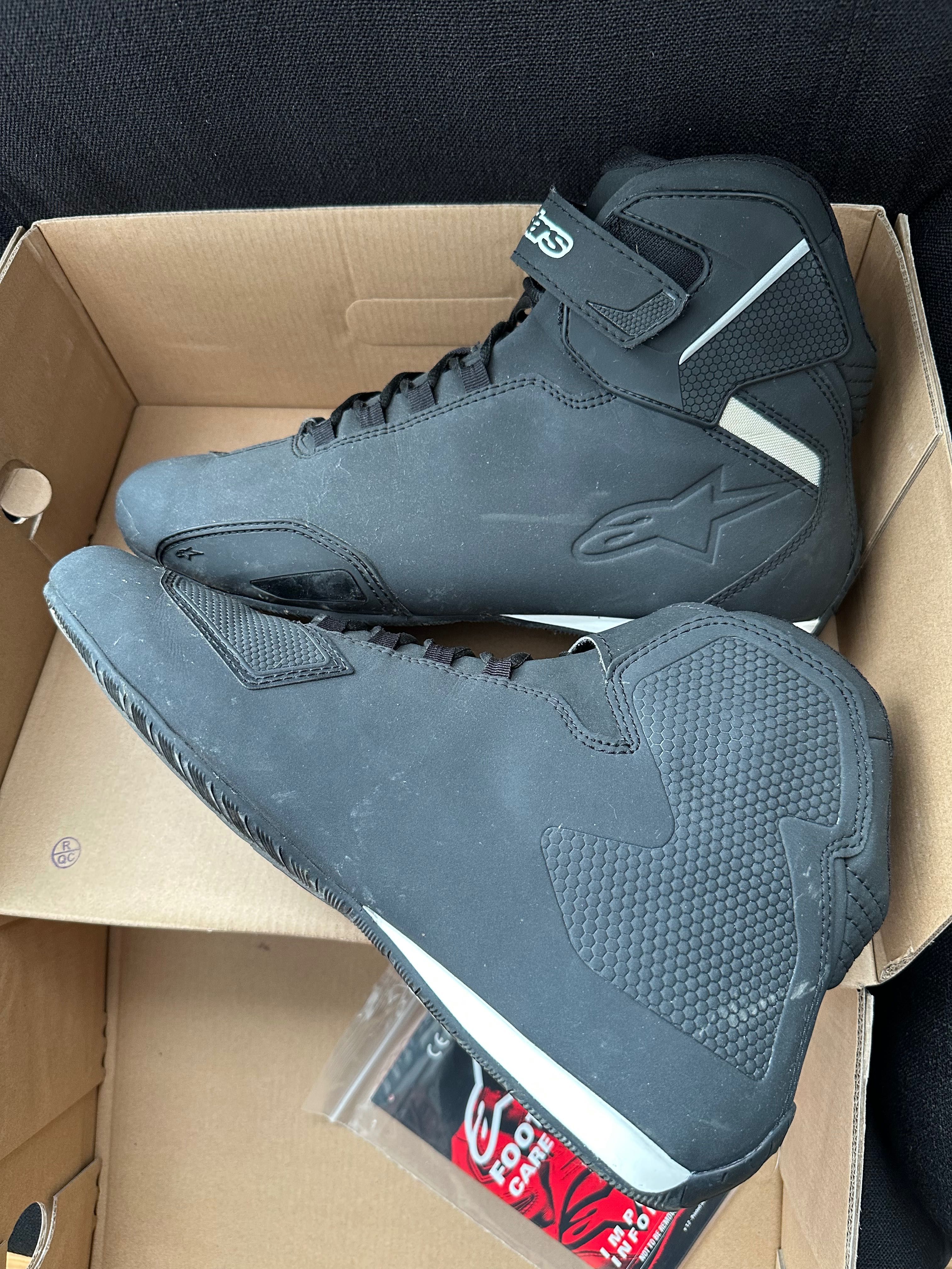 Мото боти alpinestars sektor riding black 45.5