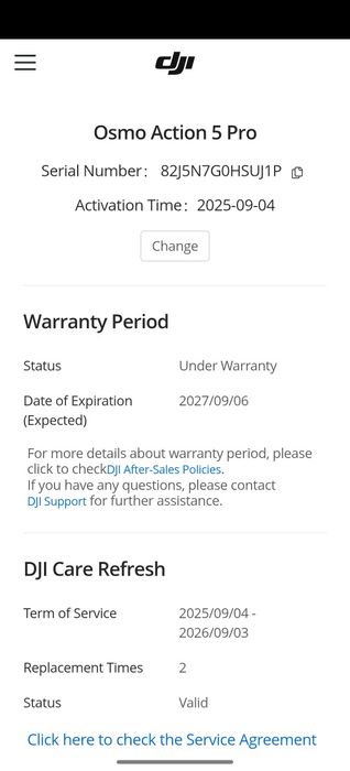 DJI Osmo Action 5 Pro в гаранция