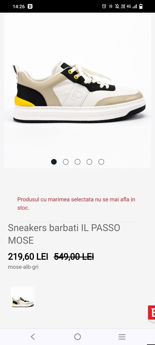 Sneakers barbati, Il Passo, piele, 41