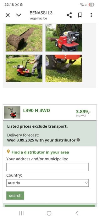 masina decopertat gazon benassi