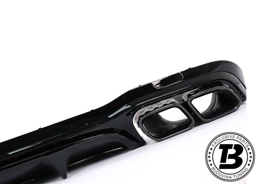 Difuzor Bara Spate cu Ornamente compatibil cu Mercedes E Class W213 Facelift E63 Design