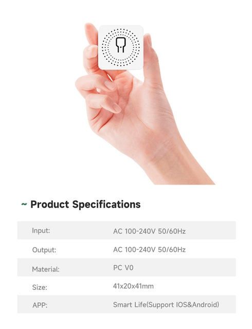 Tuya Smart ZigBee 3.0 16A  мини-превключвател (Home Assistant Z2MQTT)