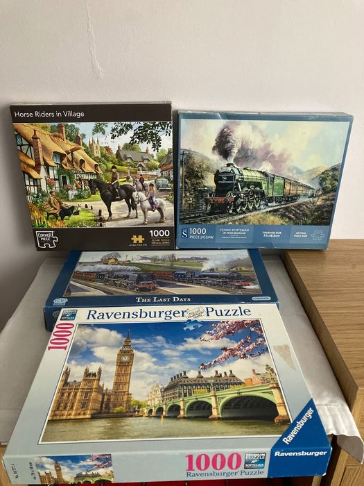 Пъзели - 4 броя. 1000 части