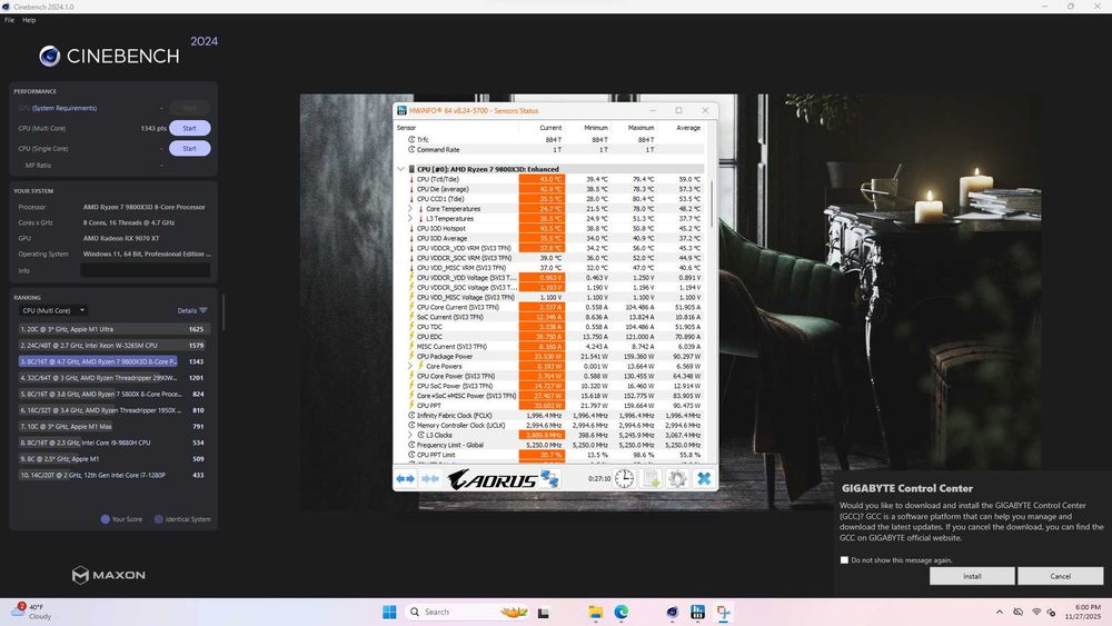 PC Gaming Ryzen 7 9800X3D RX 9070 XT 64GB DDR5