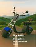 Scuter electric/Scuter Harley argint 1500W
