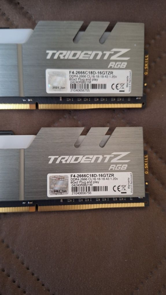 Оперативная память DDR4 G Skill Tridentz RGB, 16 GB (2x8)