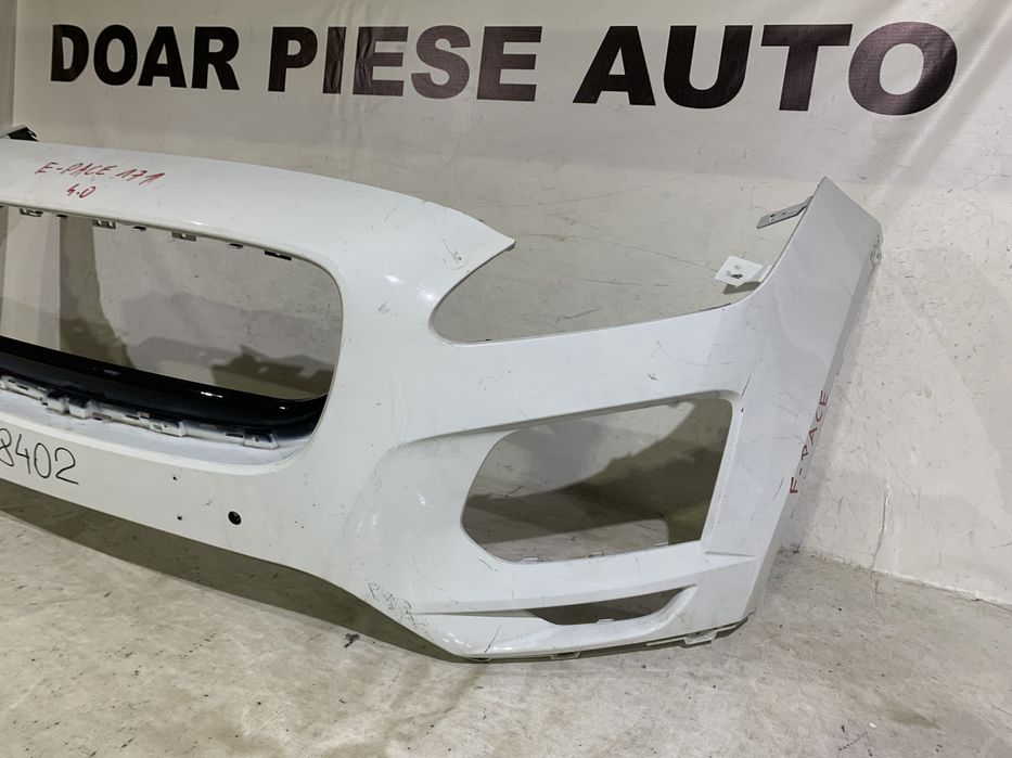 Bara fata Jaguar E-Pace, 2017, 2018, 2019, 2020, 2021, 2022, 2023, cod origine OE J9C3-17F003-AA, cu gauri pentru senzori de parcare (4).