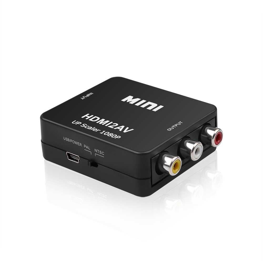 HDMI към AV RCA 3 чинча или обратно aдаптер FULL HD чинчове конвертор