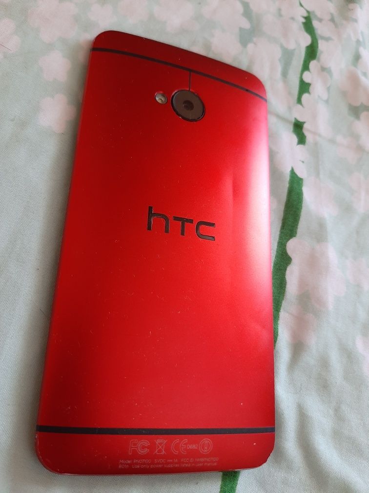 HTC one 32 gb red, carcasa uzata!