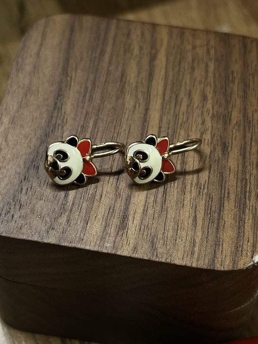 Золотые детские серьги