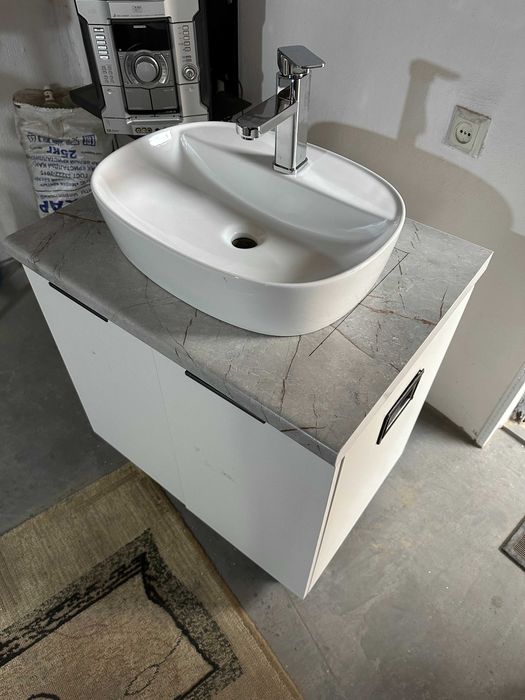 раковина из фарфора с буфетом размером ширина 50 длина 80 высота 70