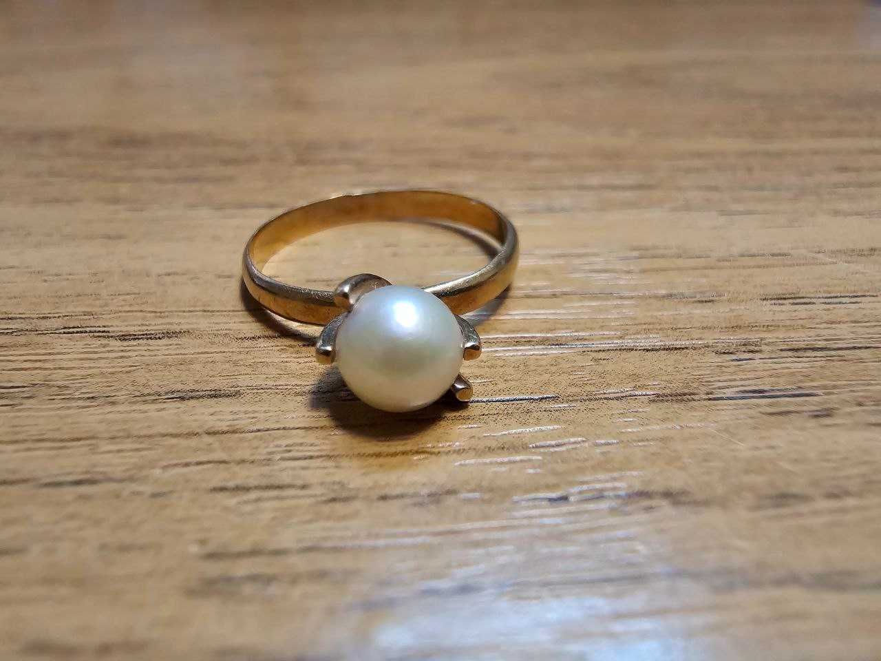 inel cu perla 18k(antikgemma)
