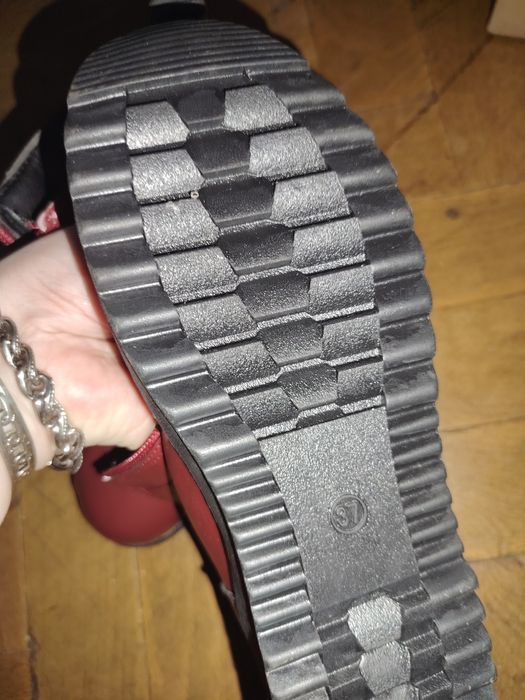 Ghete/botine piele naturala, culoarea bordo