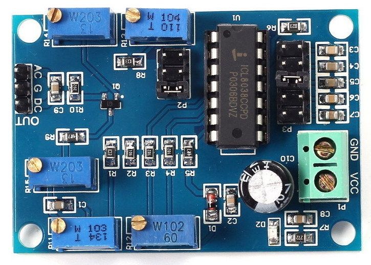 Generator semnal 10Hz-450kHz Sine, Triangle, Square ICL8038, sinus