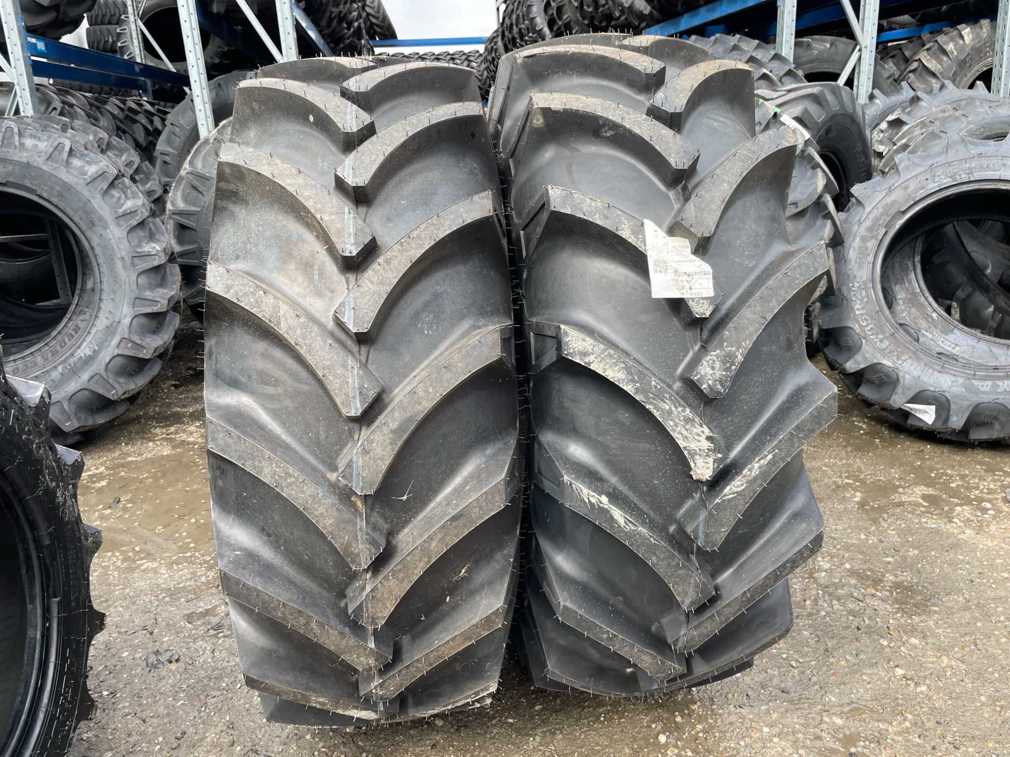16.9-24 anvelope noi cu 10 pliuri pentru tractor fata marca OZKA