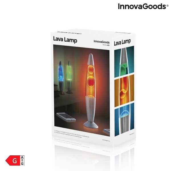 Lampă cu Lavă Magla InnovaGoods - Rosu / Verde / Albastru