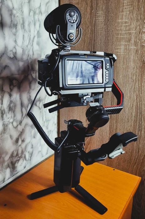 Camera Blackmagic Pocket Cinema Camera 6k+Gimbal DJI RS2 Pro+MulteAlte