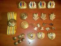 Centura militara de ceremonie, insigne, cuc, trese, nasturi