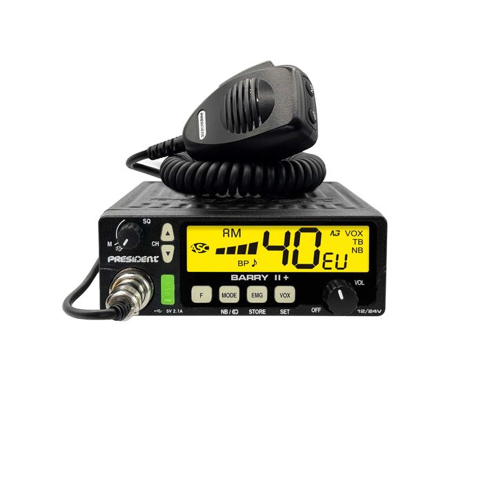 Statie radio CB President Barry II+ 12/24V