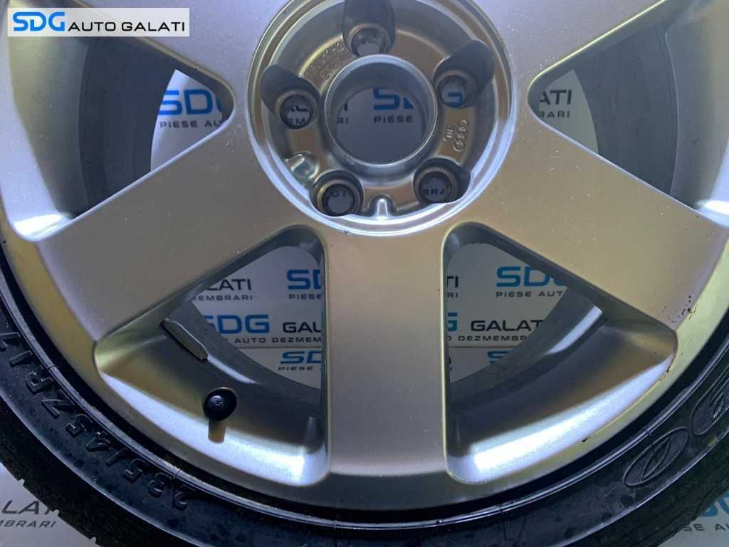 Roata Janta Aluminiu cu Cauciuc Anvelopa Noua Dunlop 5x112 R 17" Audi A4 B6 2001 - 2005 Cod 8E0601025J 7,5Jx17H2 ET45