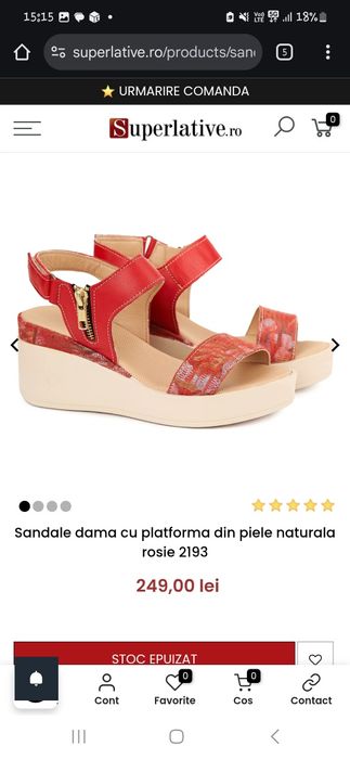 Sandale Prego , piele naturala ,cu platforma,  37