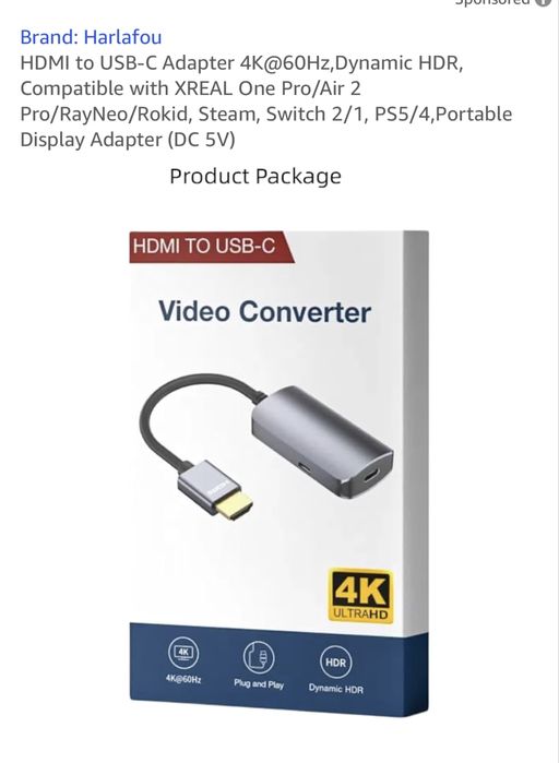 HDMI-Compatible to Type-C Converter
