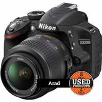 Aparat foto Nikon D3200 + Obiectiv 18-55mm  | UsedProducts.ro