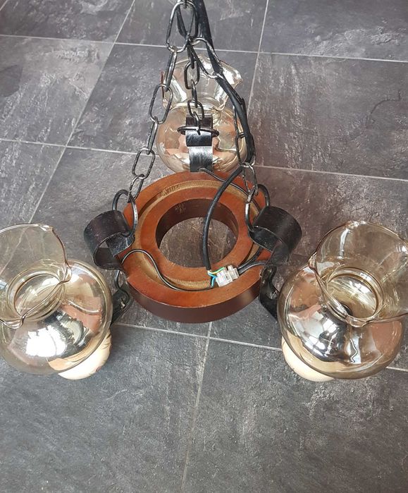 Старинен полилей- дърво и керамика