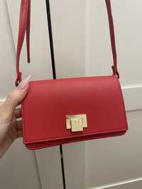 Geanta mini roșie cross body