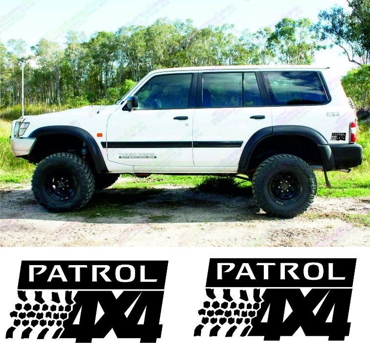 Nissan patrol 4x4 стикер различни цветове и размери