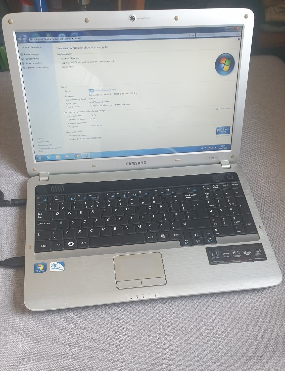 Laptop Samsung r530