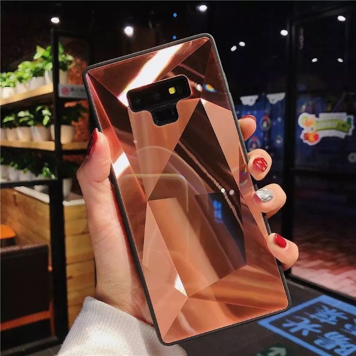 Husa tip oglinda model geometric 3D Samsung Galaxy Note 9, S20 FE 5G