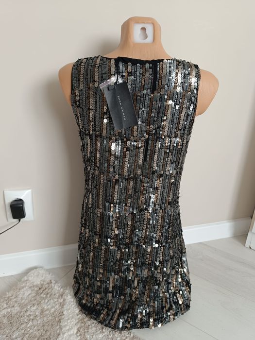 Rochie noua cu eticheta zara S paiete stil gogosar