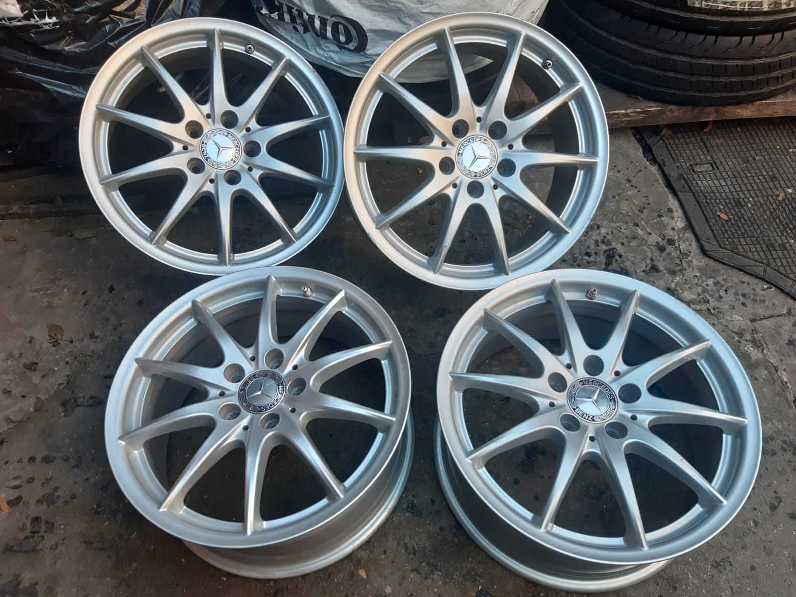 Set 4 jante aliaj r17 Mercedes 5x112, Audi, Volkswagen  cu senzori