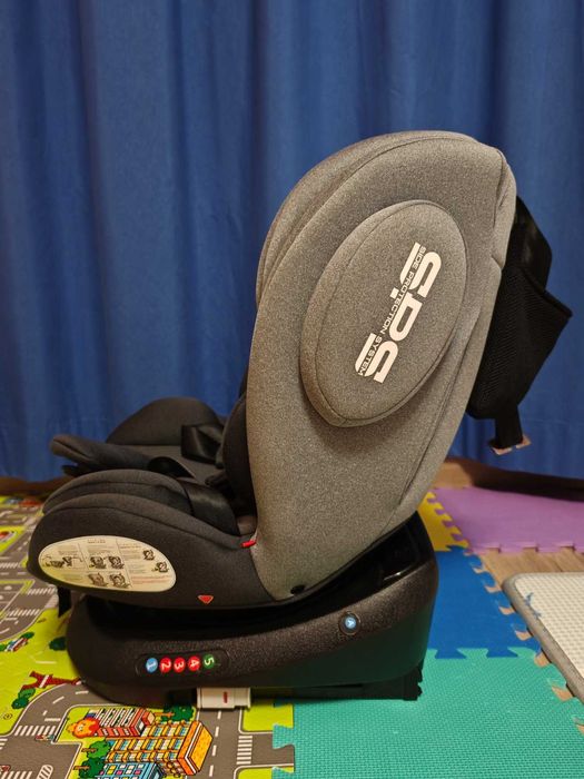 Стол за кола 0-1-2-3 (0-36 кг) Kikka Boo Felix ISOFIX Light Grey