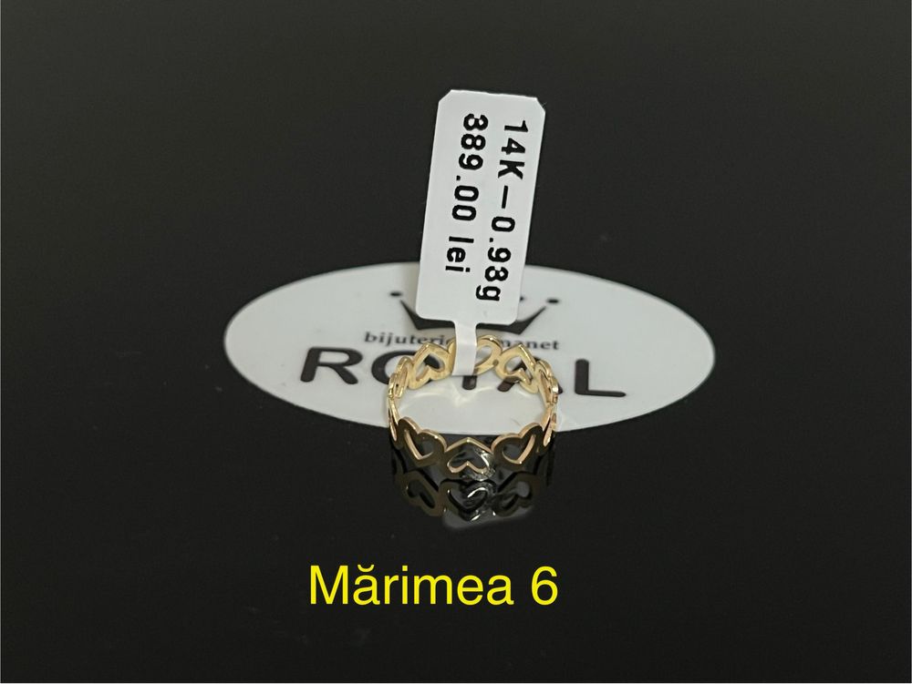 Bijuteria Royal CB : Inel copil aur nou 14k 0,93gr