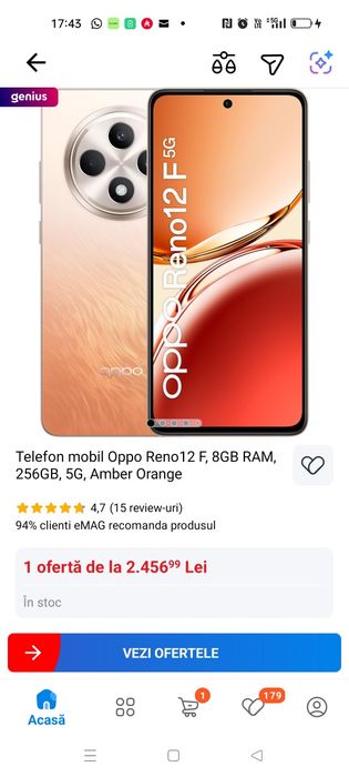 Oppo reno 12 FS  5G Nou cu garanție  2 ani