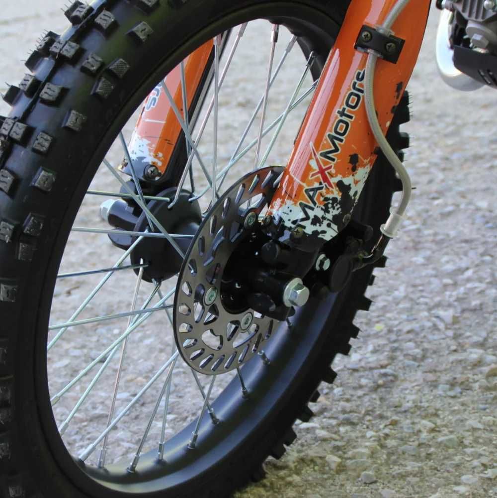 Бензинов Кросов мотор 125 кубика MaxMotors - Оранжев