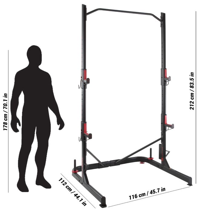 Suport bodybuilding Rack 500 - No Size - produs resigilat Decathlon