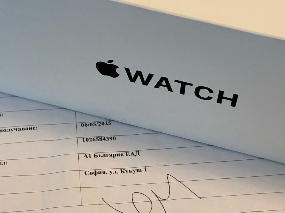 КАТО НОВ 44mm Apple watch SE2 v3 CEL A1 Гаранция 2027 MIDNIGHT