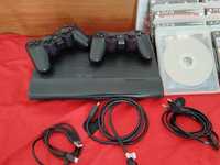 Vand ps3 slim cu 2 console