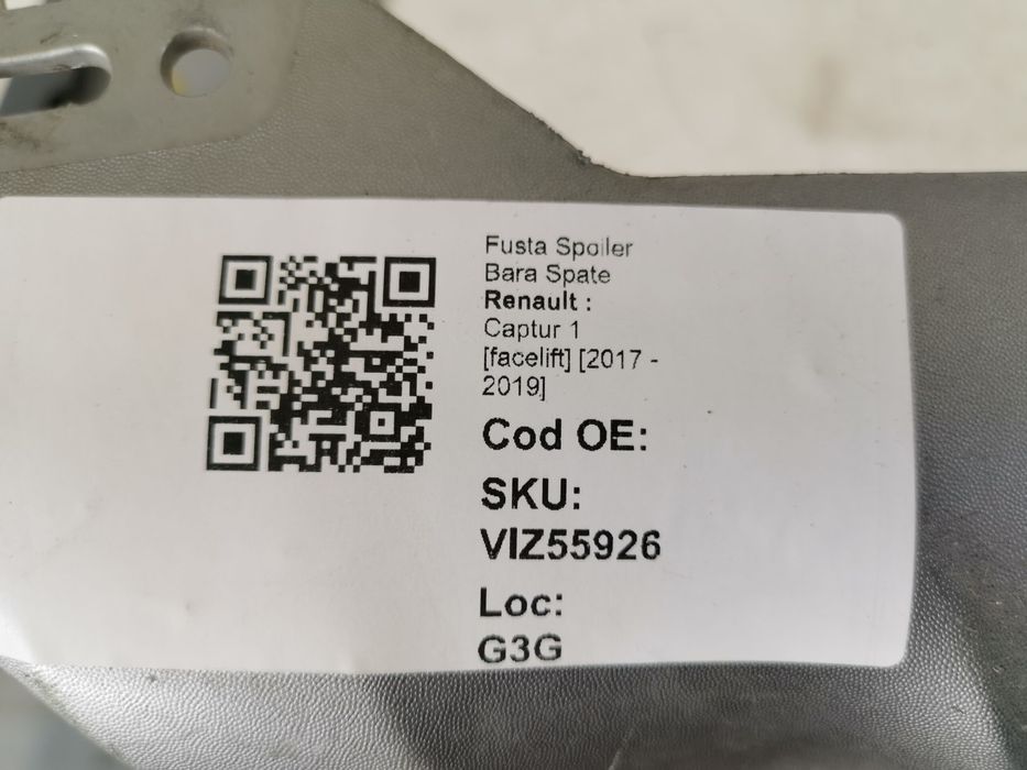 Рено Каптюр / Renault Captur 1 [фейслифт] Оригинална задна броня спойл