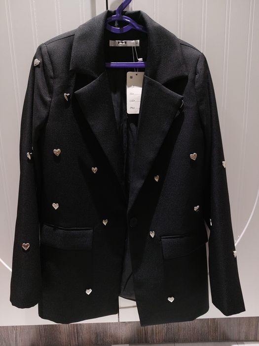 Пиджак с сердечками