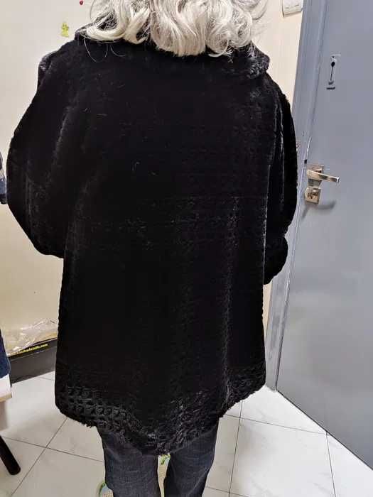 Палтенце с плетени ръкави и Палто (Балтон) и Еко кожа