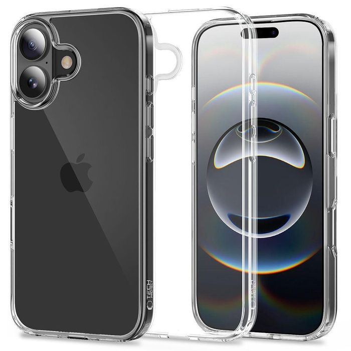 Калъф tech-protect flexair hybrid за iphone 17 в прозрачен цвят