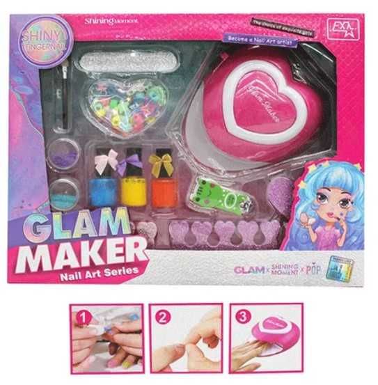 Детски козметичен комплект за маникюр със сушилня за нокти и лакове