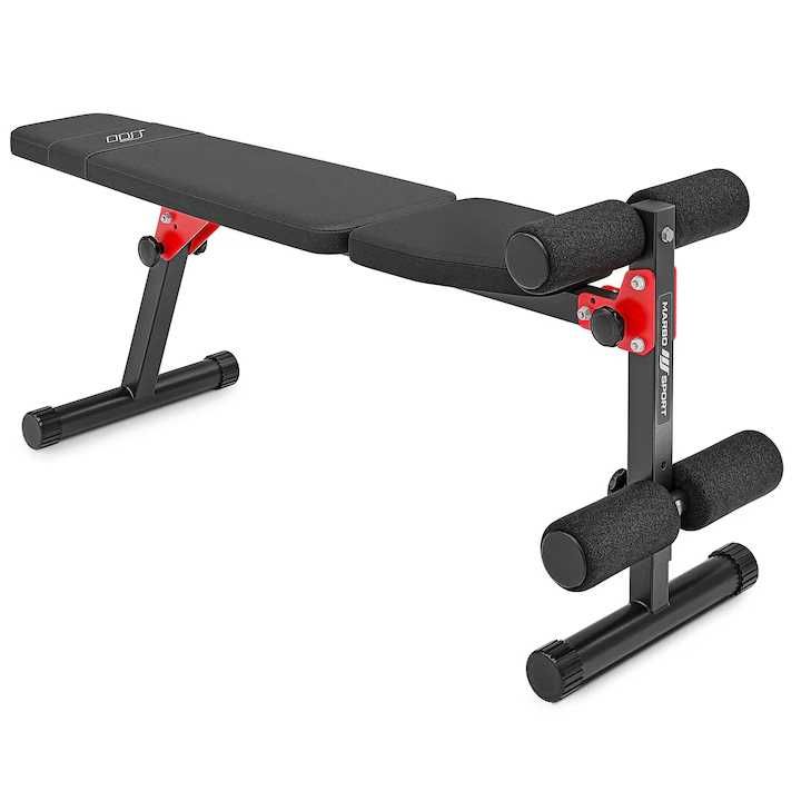 Vand banca de antrenament Marbo Sport, 54x40x129 cm, Negru NOUA
