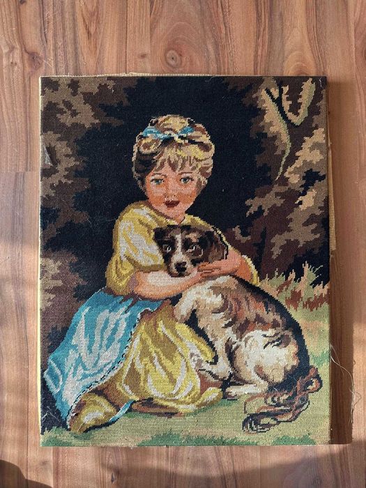 Гоблен Момиче с Куче