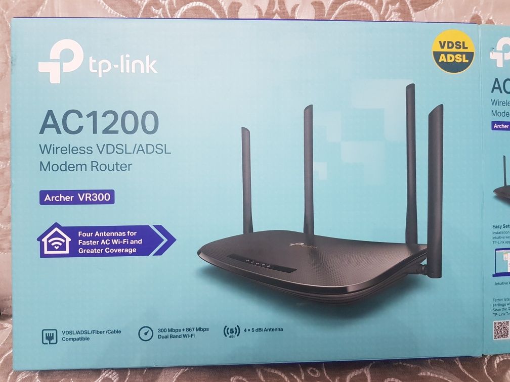 TP-link AC 1200 модем ADSL wi-fi